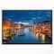 Designart - Grand Canal at Night Venice - Cityscape Photo Framed Canvas Print